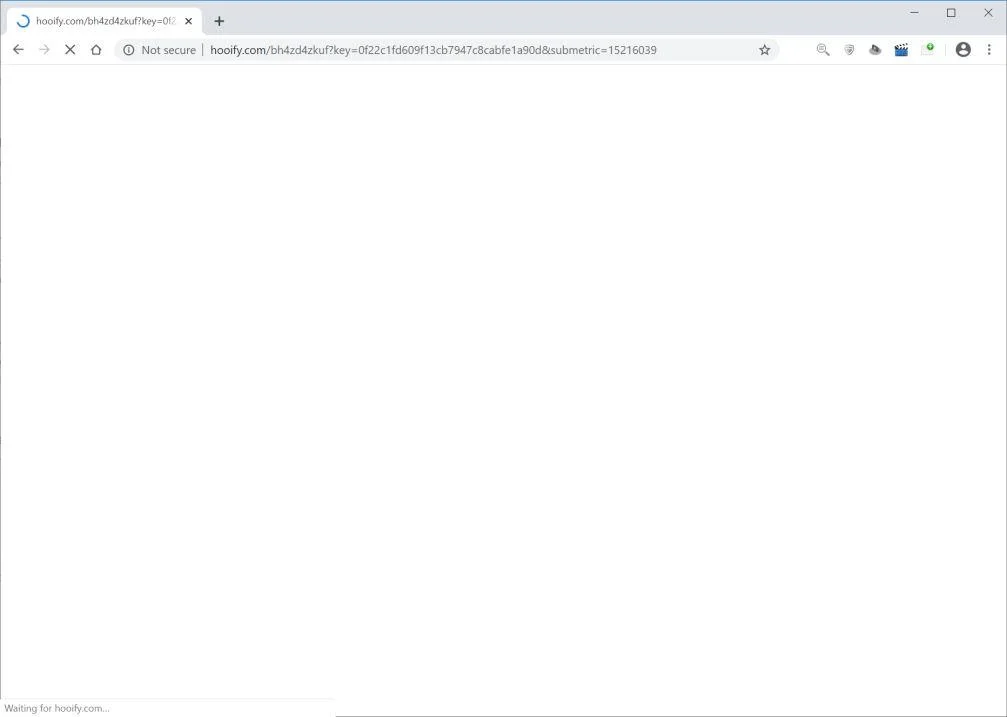 How to remove Hooify.com pop-up ads (Virus Removal Guide) 1 Image: Chrome browser is redirected to Hooify.com