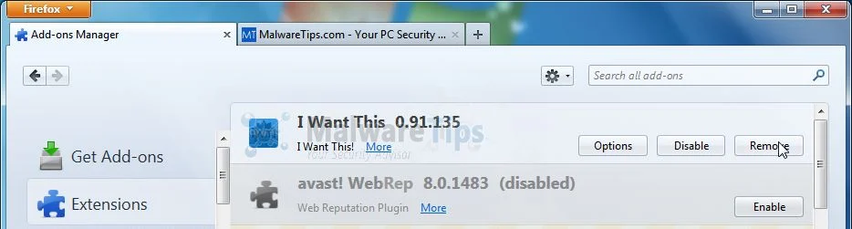 [Image:  I Want This Firefox  extension]