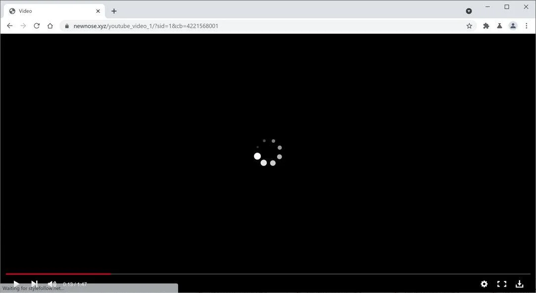 Remove Newnose.xyz pop-up ads (Virus Removal Guide) 1 Image: Chrome browser is redirected to Newnose.xyz