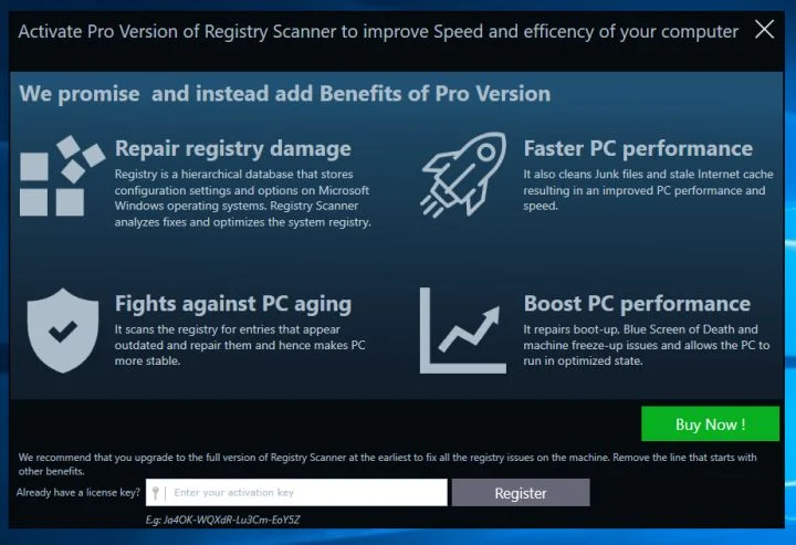 Registry Scanner by lishbos.com