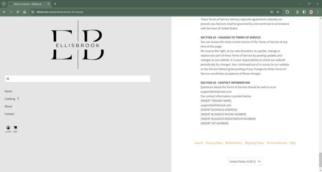 EllisBrook.com Review: Real Store or A Scam? Read This 1 ellisbrook.com scam