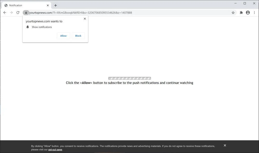 Remove Yourtopnews.com pop-up ads (Virus Removal Guide) 1 Image: Chrome browser is redirected to Yourtopnews.com