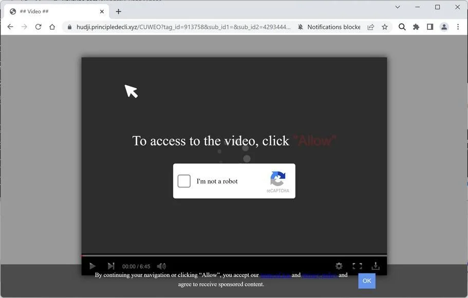 How to Remove Principledecli.xyz Pop-up Ads (Virus Removal Guide) 1 Image: Chrome browser is redirected to Principledecli.xyz