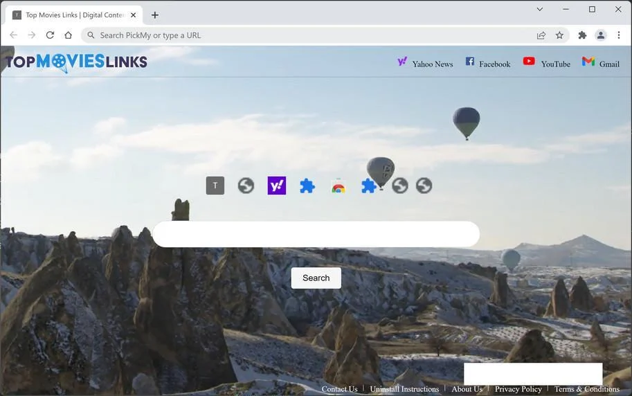 Remove Top Movies Links | Digital Content Online Browser Hijacker 1 Image: Top Movies Links | Digital Content Online Chrome extension