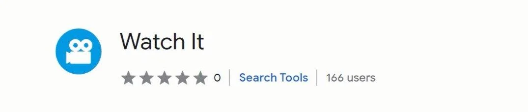 Image: Watch It Chrome extension