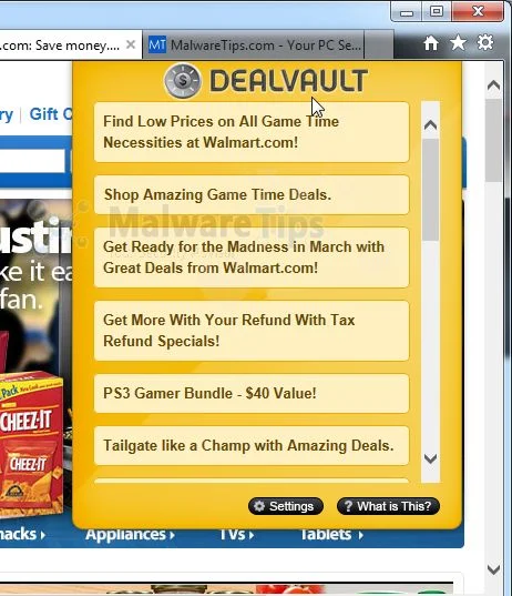 [Image: Deal Vault virus]