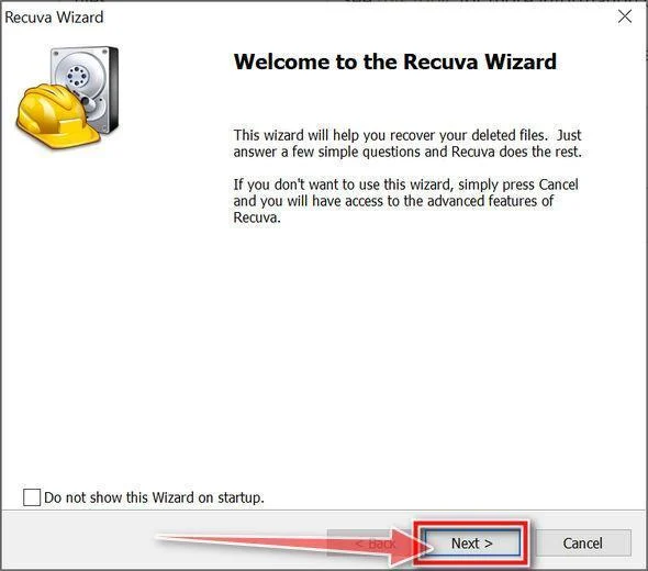 How to Remove Bozon Ransomware (Virus Removal Guide) 24 Recuva Wizard first screen