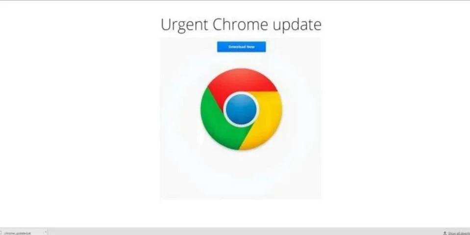 Image: Update Your Chrome Browser Scam