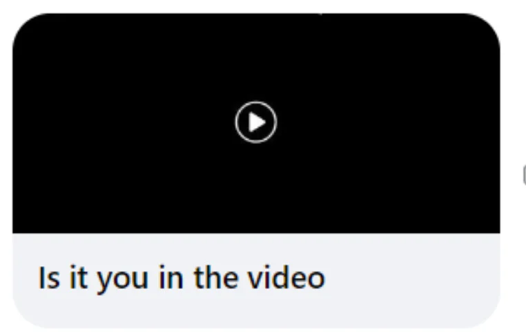 Look It's You On The Video Facebok Scam 2