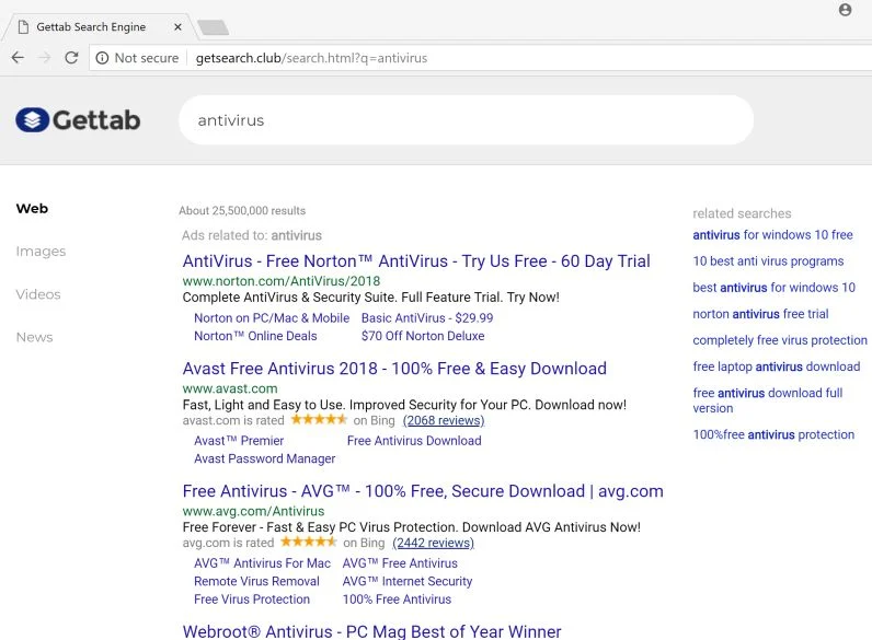 getsearch.club redirect virus