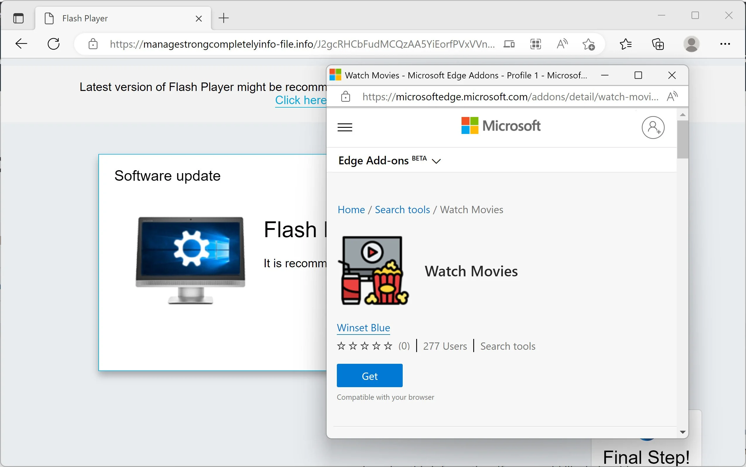 Image: Watch Movies Microsoft Edge Extension