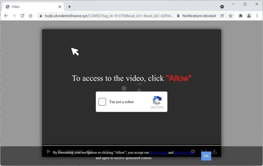 Remove Ufundentofinance.xyz pop-up ads (Virus Removal Guide) 1 Image: Chrome browser is redirected to Ufundentofinance.xyz