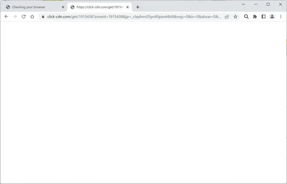 Remove Click-cdn.com Ads (Virus Removal Guide) 1 Image: Chrome browser is redirected to Click-cdn.com