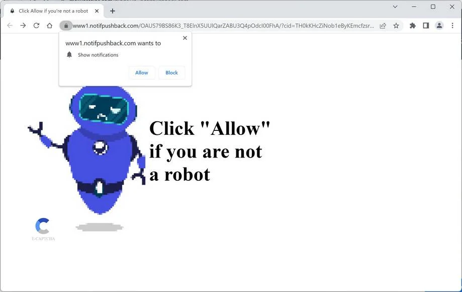 Image: Notifpushback.com Ads