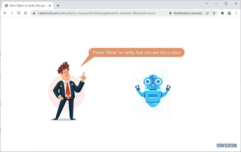 How to Remove Detectvid.com Pop-up Ads (Virus Removal Guide) 1 Image: Chrome browser is redirected to Detectvid.com