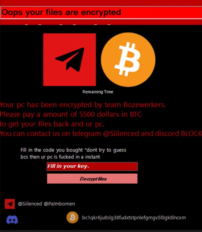 Image GiveMeNitro ransomware