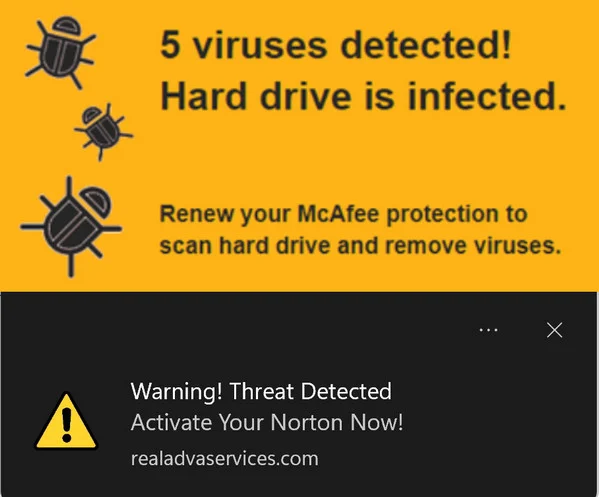 Image: Activate Your Norton Now Pop-up Ads