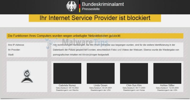 [Image: Bundeskriminalamt Pressestelle virus]