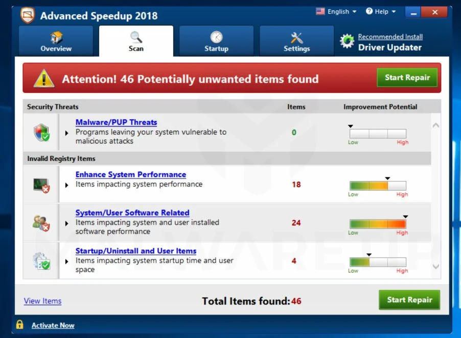 How To Remove Advanced Speedup 2018 (Virus Removal Guide) 1 Advanced Speedup 2018 Scam