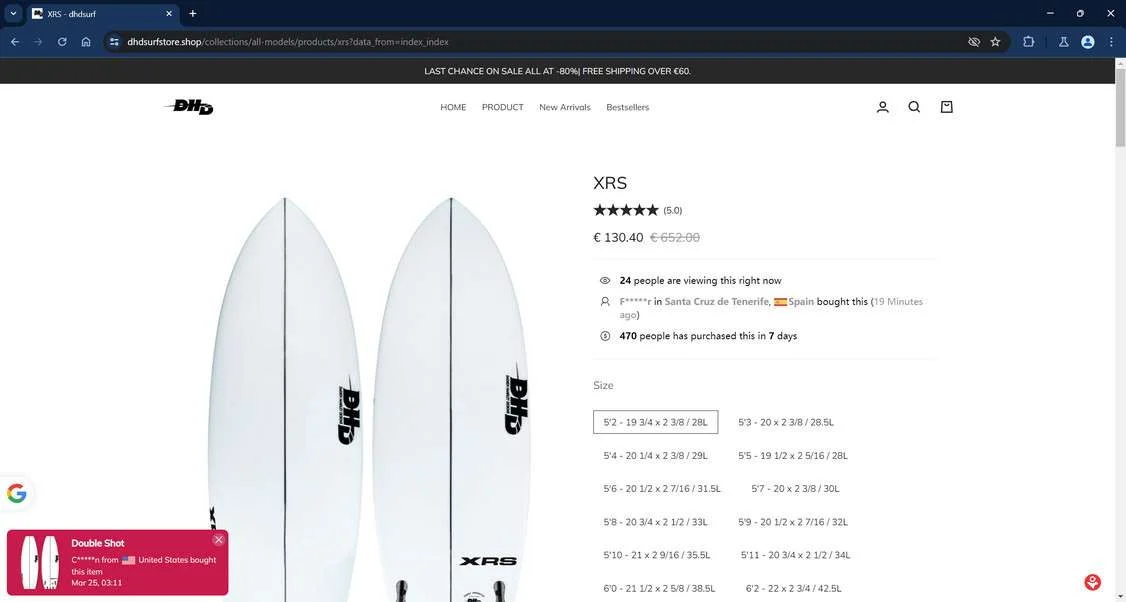 Dhdsurfstore.shop scam