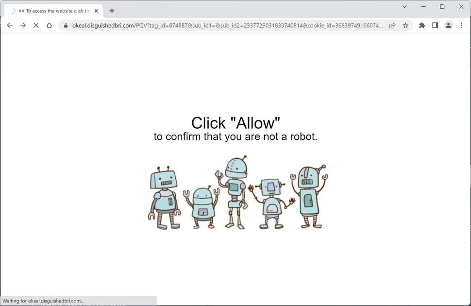 Image: Disguishedbri.com Pop-up Ads