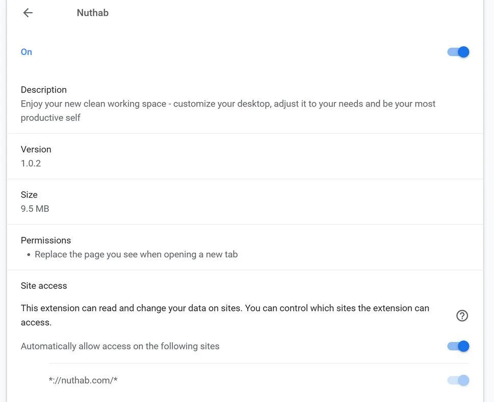 Remove Nuthab browser extension (Virus Removal Guide) 1 Image: Chrome browser is redirected to Nuthab new tab page