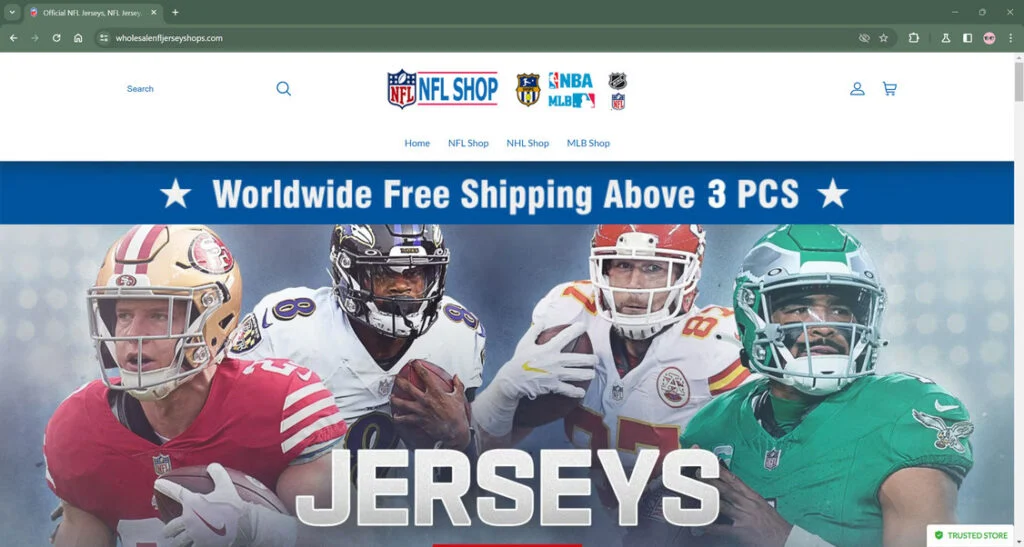 Wholesalenfljerseyshops.com Scam Store: What You Need To Know 1 Wholesalenfljerseyshops.com scam