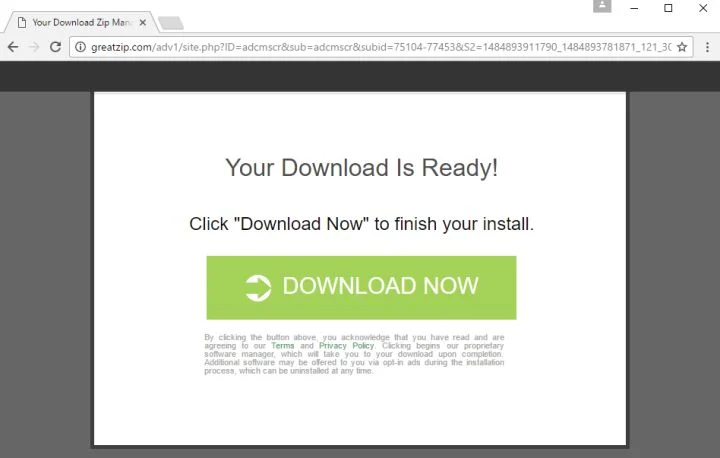 Greatzip.com Virus