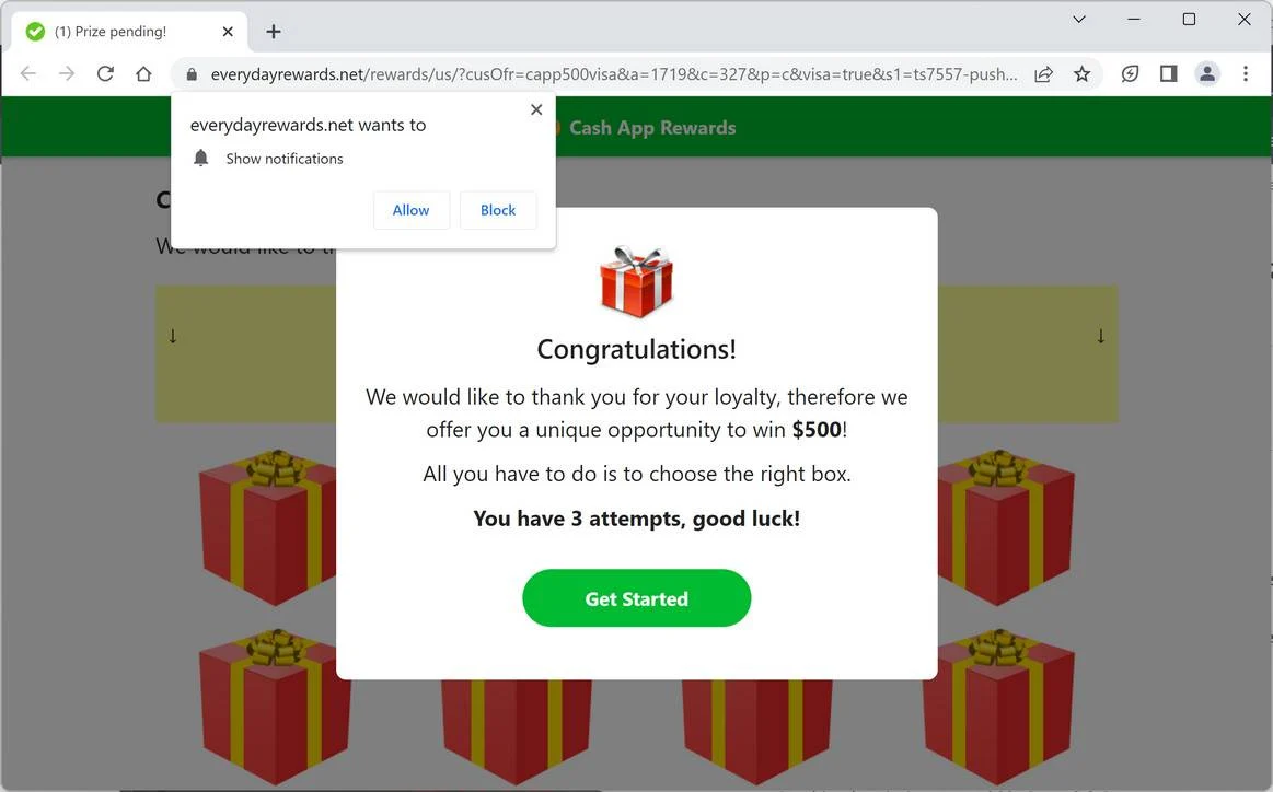 everydayrewards.net ad