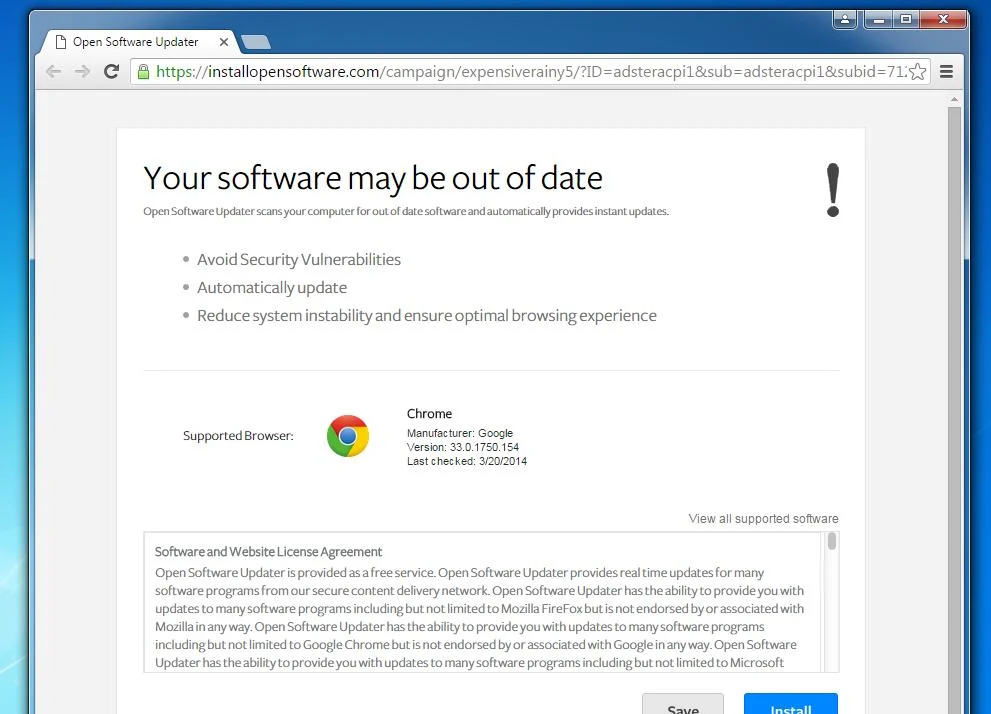installopensoftware.com redirect