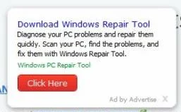 Ad by Advertise virus