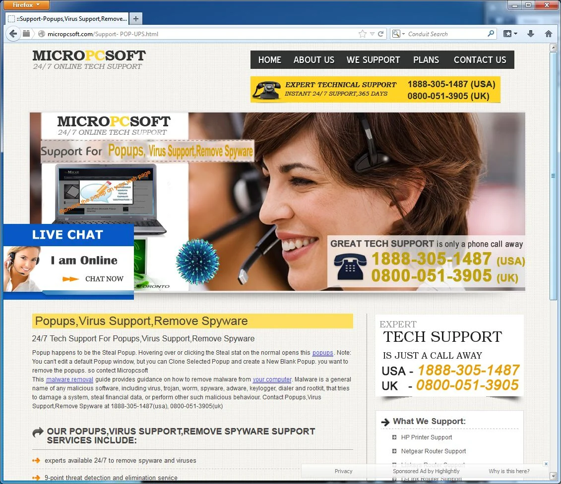 [Image: Micropcsoft.com popup virus]