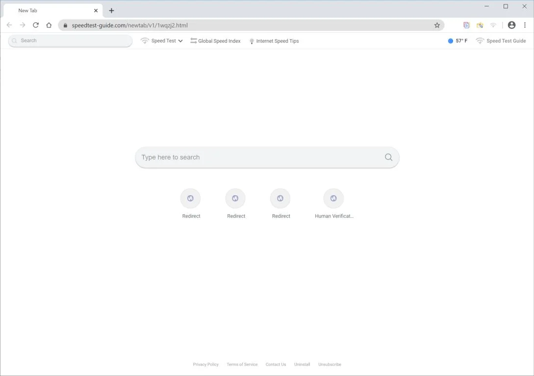 Remove Speedtest-guide.com redirect (Virus Removal Guide) 1 Image: Chrome browser is redirected to Speedtest-guide.com