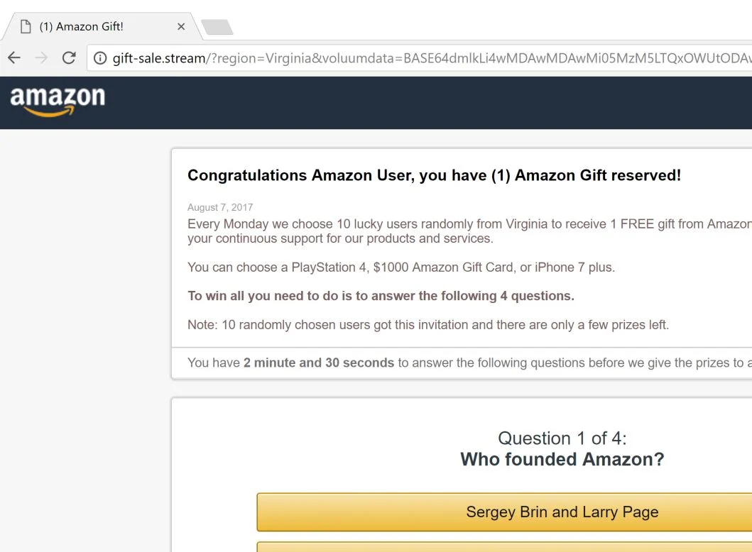 gift-sale.stream redirect virus