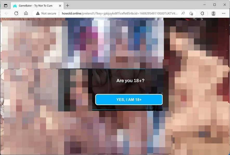 Image: Howold.online browser redirect