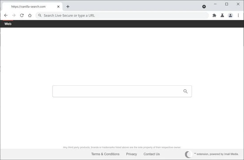 Remove Vanilla-search.com browser hijacker (Virus Removal Guide) 1 Image: Chrome browser is redirected through Vanilla-search.com