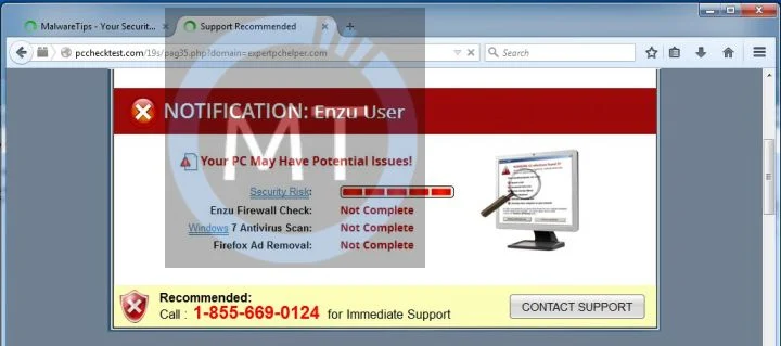 Notification: Enzu User virus
