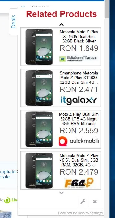 Ads by Display Settings virus