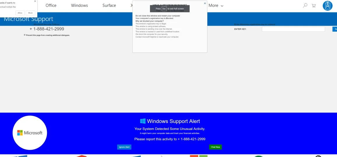 WARNING! 41 Threats Found Scam