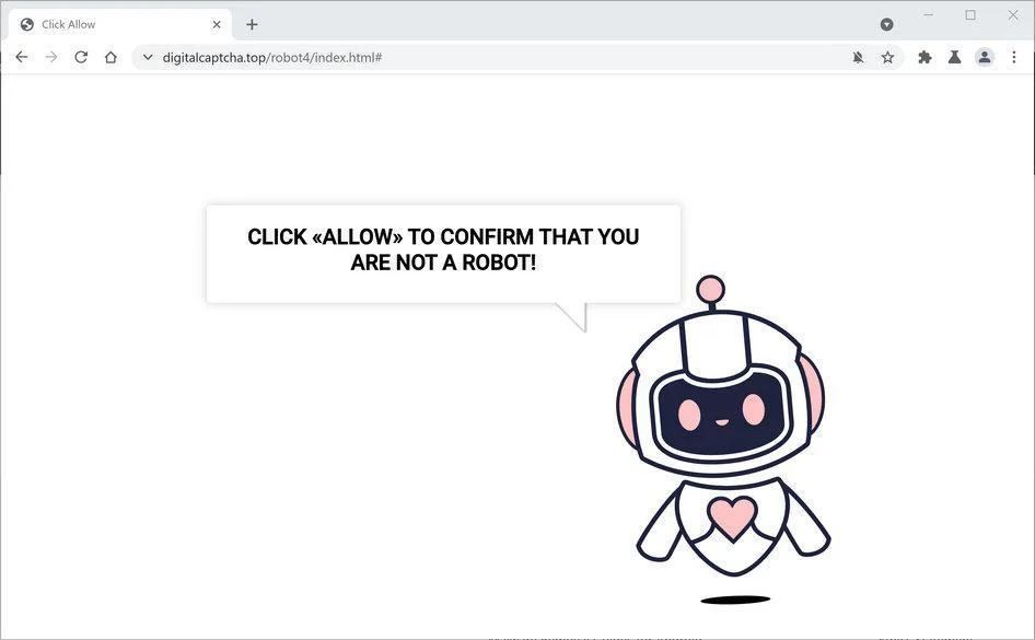 Remove Digitalcaptcha.top pop-up ads (Virus Removal Guide) 1 Image: Chrome browser is redirected to Digitalcaptcha.top
