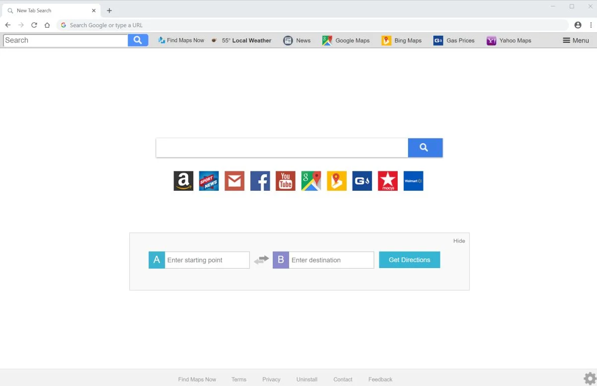 How to remove Find Maps Now (Chrome, Firefox, IE & Edge) 1 Find Maps Now New Tab Search Virus