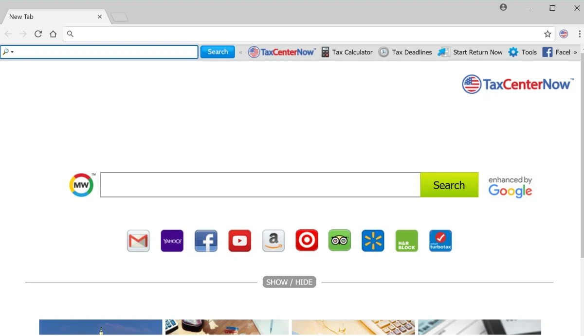 TaxCenterNow Toolbar