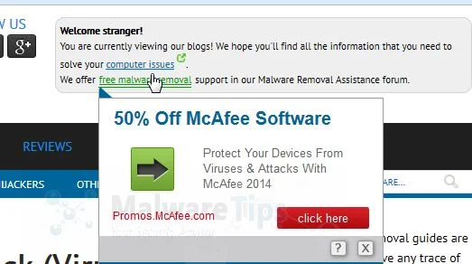 [Image: Promos.McAfee.com pop-up virus]