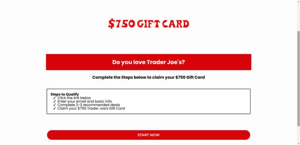 Beware of the FAKE Trader Joe’s $750 Gift Card Scam Websites 2 Traderhaul w2