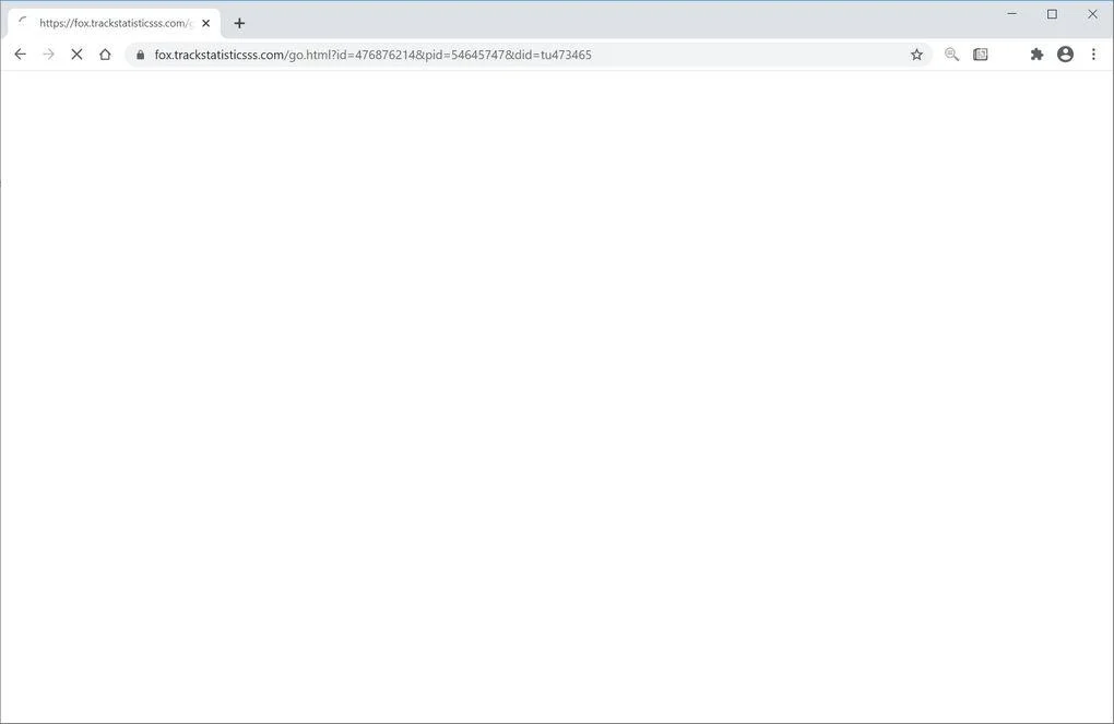 How to remove Trackstatisticsss.com redirect (Virus Removal Guide) 1 Image: Chrome browser is redirected to Trackstatisticsss.com