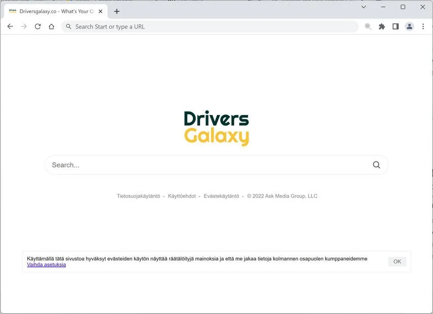 Remove Driversgalaxy.co Redirect (Virus Removal Guide) 1 Image: Driversgalaxy.co browser redirect