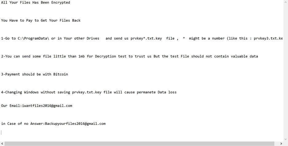 How to remove IWAN ransomware (Virus Removal Guide) 1 Image: Iwan ransomware note