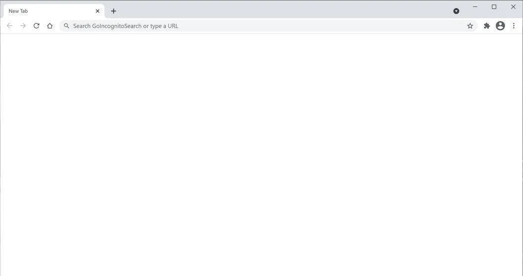 Image: Chrome browser is redirected to GoIncognitoSearch Search
