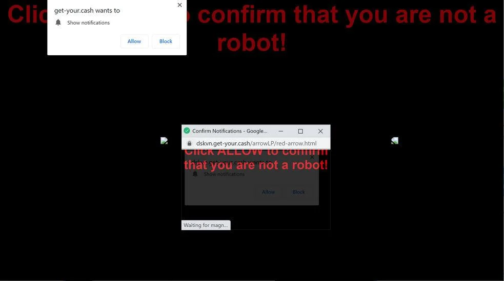 Remove Get-your.cash pop-up ads (Virus Removal Guide) 1 Image: Chrome browser is redirected to Get-your.cash