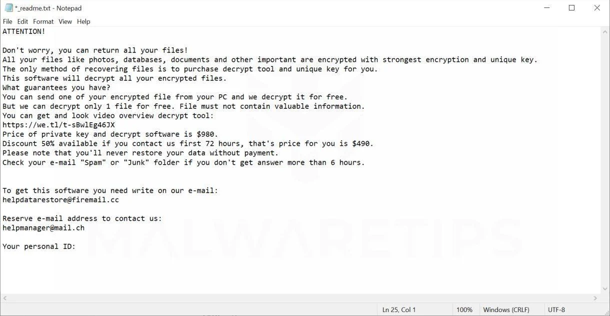 Image: MADO ransomware
